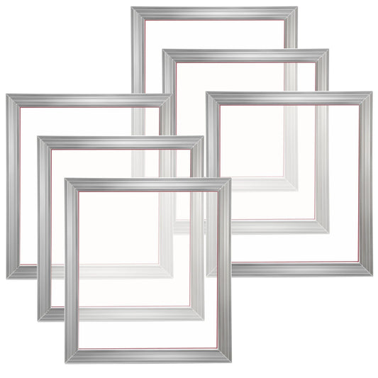 Screen Printing Kit 6 Pieces 18x20" Aluminum Frames 160 Mesh DIY