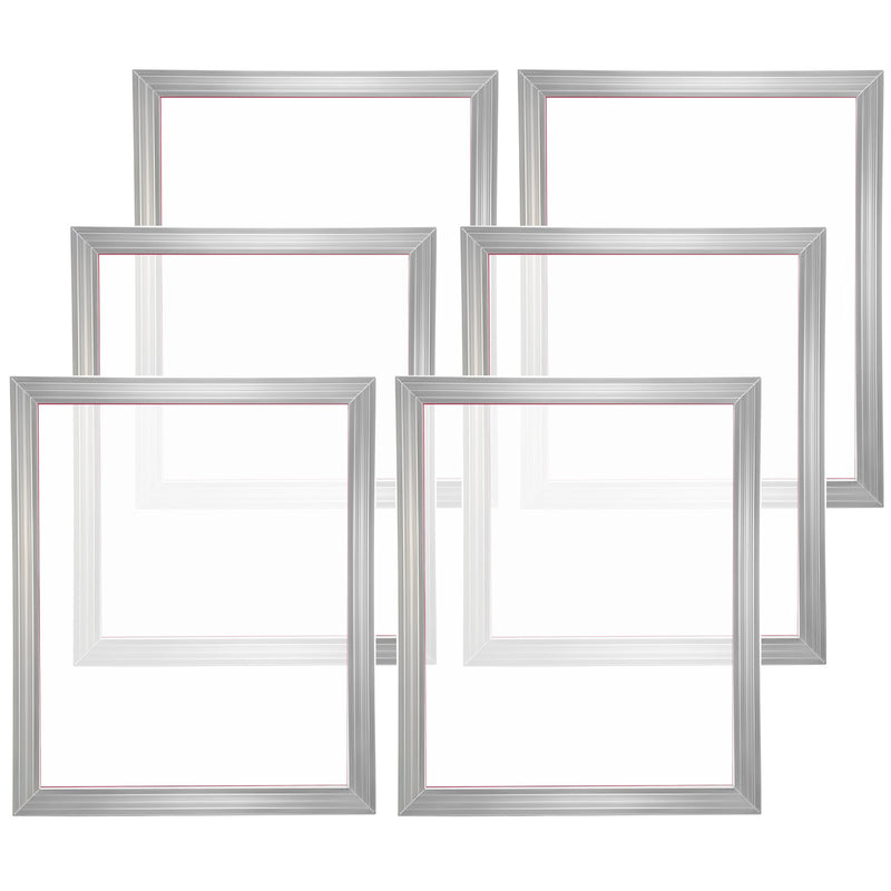 Screen Printing Kit 6pc 20x24 Aluminum Frames 160 Mesh Tape