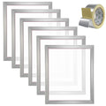 Screen Printing Kit 6pc 20x24 Aluminum Frames 160 Mesh Tape