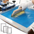 Screen Printing Kit 3pc Aluminium Frames 110 Mesh Squeegees Films