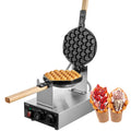 Commercial Bubble Waffle Maker 1400W Egg Puff Machine Stainless Steel