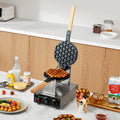 Commercial Bubble Waffle Maker 1400W Egg Puff Machine Stainless Steel