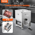 Meat Mixer Manual 15L Stainless Steel Sausage Ground Beef