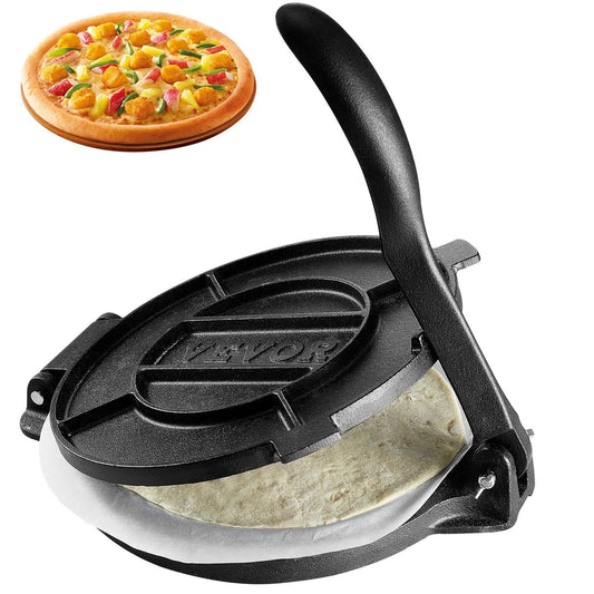 Tortilla Press 250mm Cast Iron Heavy Duty Tortilladora Maker