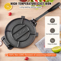 Tortilla Press 250mm Cast Iron Heavy Duty Tortilladora Maker
