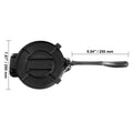 Tortilla Press, 8 Inch Tortilla and Roti Maker, Cast Iron Heavy Duty Tortilladora Press, Pre-Seasoned Pataconera Maker with 100 Pcs Parchment Paper, Dough Maker for Flour Tortilla, Tawa, Silver