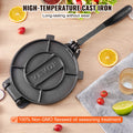 Tortilla Press 8 Inch Cast Iron Heavy Duty Roti Maker Pataconera