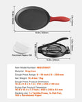 Tortilla Press 250mm Cast Iron Roti Maker Heavy Duty Taco Pataconera