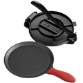 Tortilla Press 250mm Cast Iron Roti Maker Heavy Duty Taco Pataconera