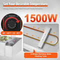 Commercial Electric Food Warmer 6x5Qt Buffet Glass Shield