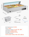 Devanti 9-Pan 1500W Commercial Food Warmer Bain Marie Stainless Steel