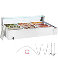 Commercial Electric Food Warmer 9x5Qt Buffet Glass Shield