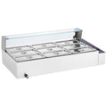 Commercial Electric Food Warmer 9x5Qt Buffet Glass Shield