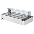 Commercial Electric Food Warmer 9x5Qt Buffet Glass Shield