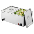 Devanti 2-Pan Electric Steam Table Warmer 1200W Bain Marie
