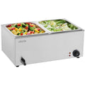 Devanti 2-Pan Electric Steam Table Warmer 1200W Bain Marie