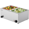 Devanti 2-Pan Electric Steam Table Warmer 1200W Bain Marie