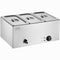 16.5L Electric Food Warmer 3-Pan Bain Marie 1200W Stainless Steel