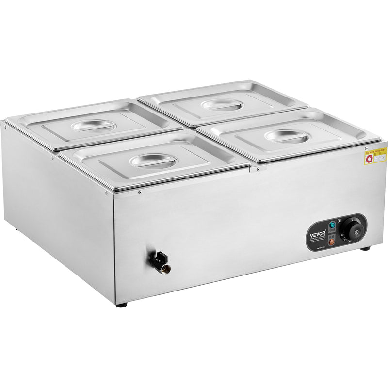 Commercial Electric Buffet Food Warmer 4x8Qt Bain Marie