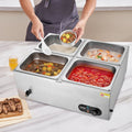 Commercial Electric Buffet Food Warmer 4x8Qt Bain Marie