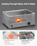 VEVOR Devanti 6-Pan Electric Steam Table Warmer 1200W Bain Marie