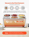 VEVOR Devanti 6-Pan Electric Steam Table Warmer 1200W Bain Marie
