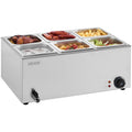 VEVOR Devanti 6-Pan Electric Steam Table Warmer 1200W Bain Marie