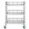 Stainless Steel 3-Shelf Rolling Cart 26x15x34