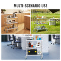 Stainless Steel 3-Shelf Rolling Cart 26x15x34
