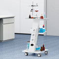 Dental Lab Mobile Rolling Cart 3 Layers with Socket Trolley