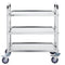 Stainless Steel 3 Layer Lab Utility Cart 181kg Medical Kitchen
