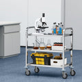Stainless Steel 3 Layer Lab Utility Cart 181kg Medical Kitchen