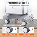 3 Tier Lab Cart with Drawers Mobile Medical ABS Utility White