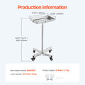 Stainless Steel Mayo Stand Adjustable 25-40