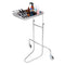 Stainless Steel Lab Cart Single Tray 2 Silent Wheels Clinic