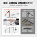 Stainless Steel Lab Cart Single Tray 2 Silent Wheels Clinic