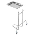 Stainless Steel Lab Cart Single Tray 2 Silent Wheels Clinic