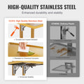 2 Tiers Stainless Steel Lab Carts with 2 Trays & 4 Silent Wheels Golden