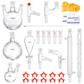 Distillation Kit 1000ml Borosilicate Glassware 29pcs Lab Equipment