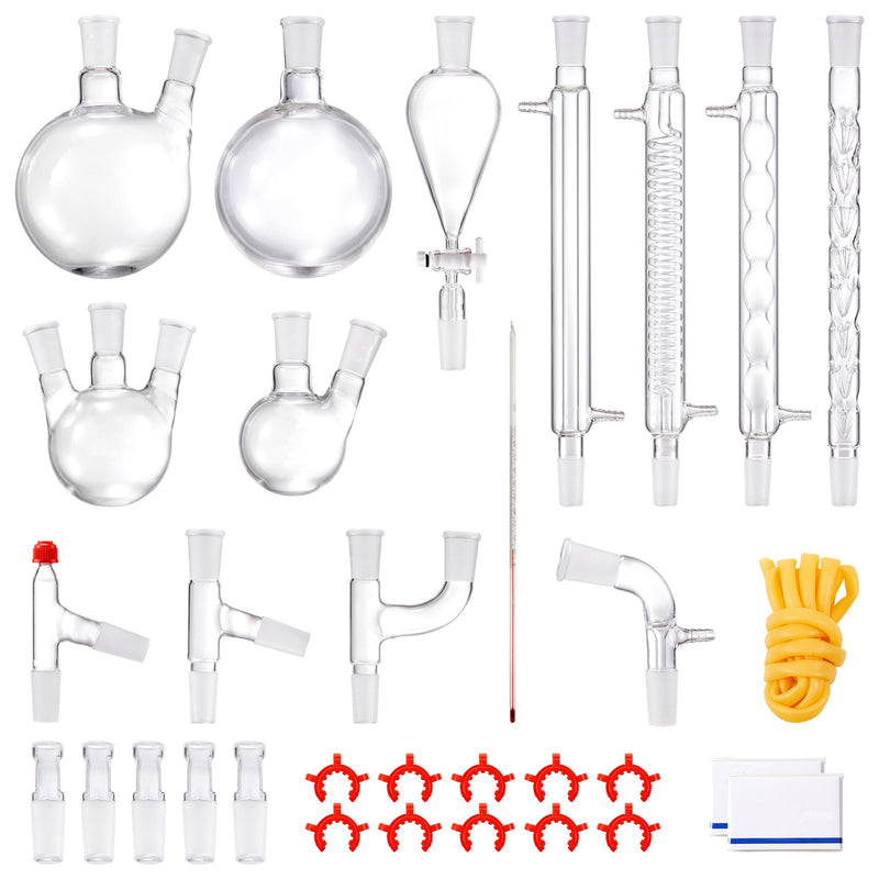 Lab Distillation Kit 1000ml Borosilicate Glass 32pcs 24/40 Joint