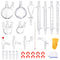 Lab Distillation Kit 1000ml Borosilicate Glass 32pcs 24/40 Joint
