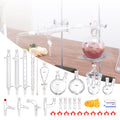 Lab Distillation Kit 1000ml Borosilicate Glass 32pcs 24/40 Joint