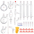 Lab Distillation Kit 1000ml Borosilicate Glass 32pcs 24/40 Joint