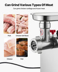 Meat Grinder 4.5 Lbs/Min Sausage Stuffer Commercial Electric Kitchen