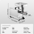 Commercial Electric Meat Grinder 5Lbs/Min Sausage Stuffer