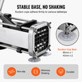 French Fry Cutter Potato Slicer Stainless Steel Blades Suction Cups