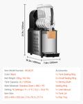 Devanti 4L Commercial Slushy Machine Stainless Steel Frozen Drink