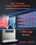 12L Commercial Slushy Machine Frozen Drink Maker x2 Tank