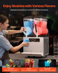 12L Commercial Slushy Machine Frozen Drink Maker x2 Tank