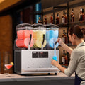 12L Commercial Slushy Machine Frozen Drink Maker x3 Tank